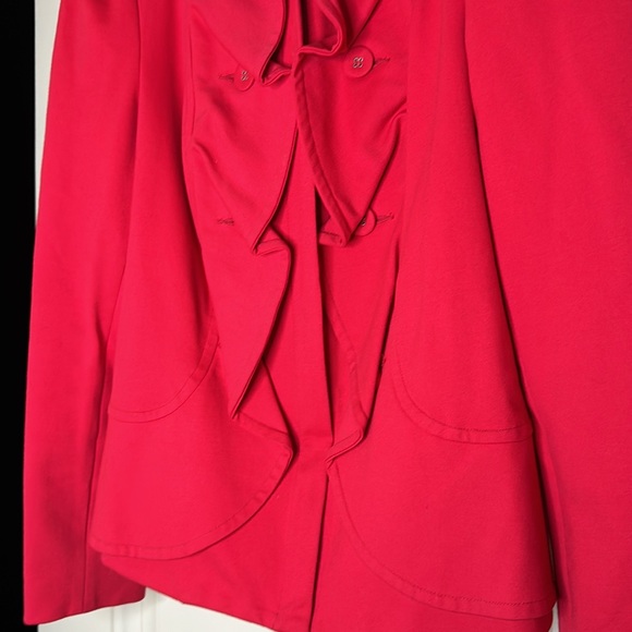 INC International Concepts Career Jacket Blazer Red L - Picture 4 of 4